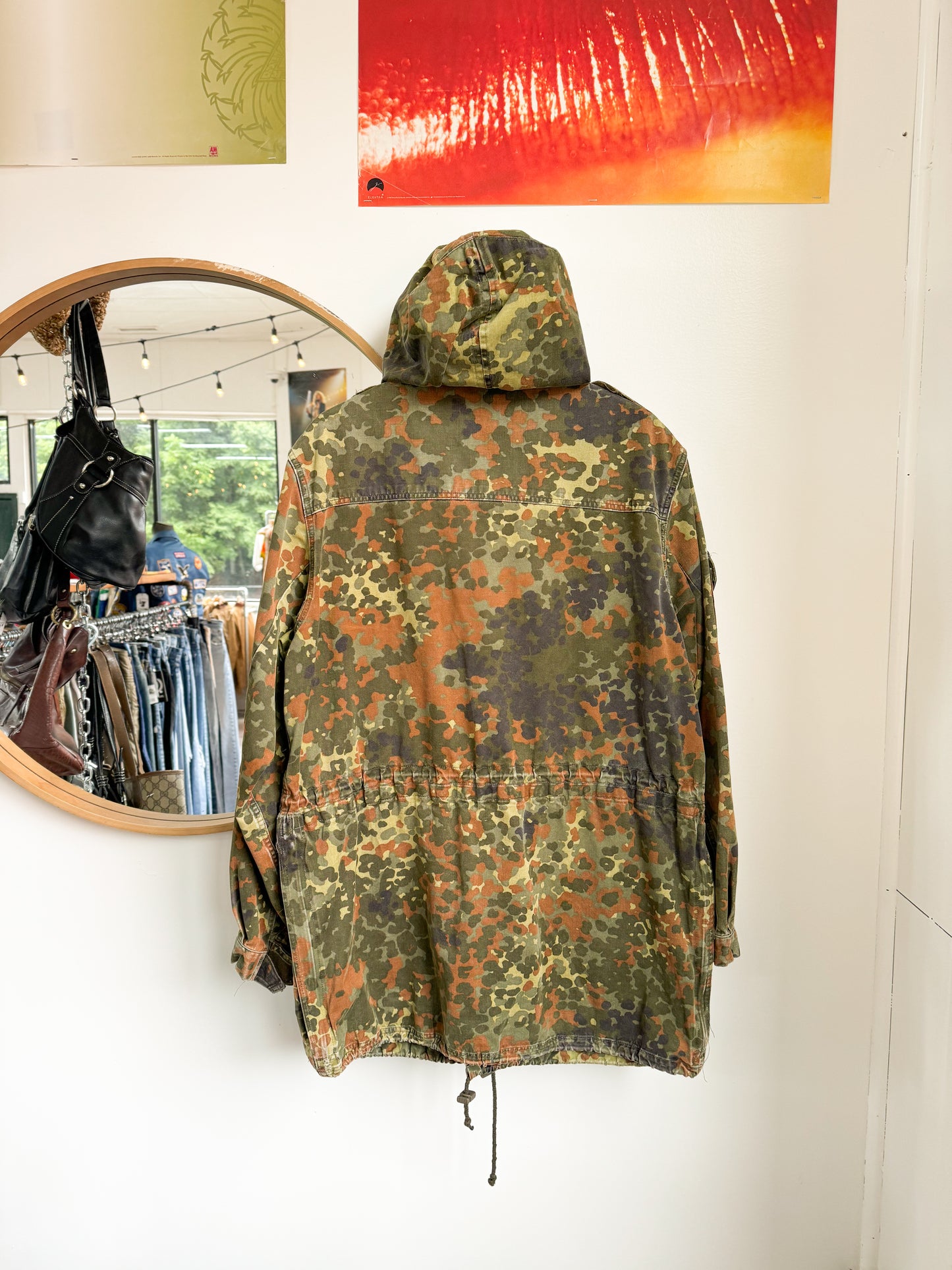 Vintage Military Camo Parka Jacket Size XL