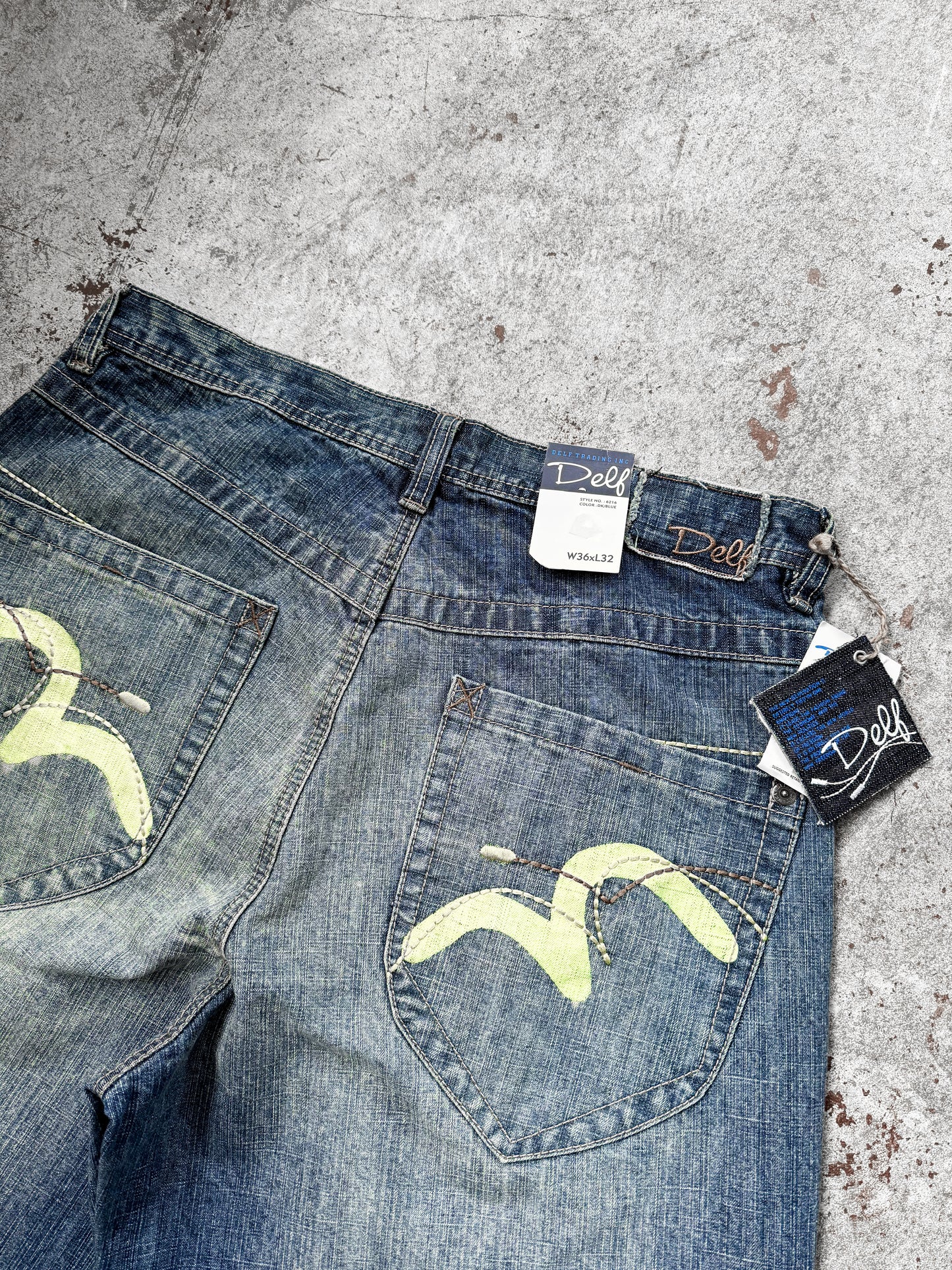 Vintage DS Deff Jeans Evisu Style Size 36x32