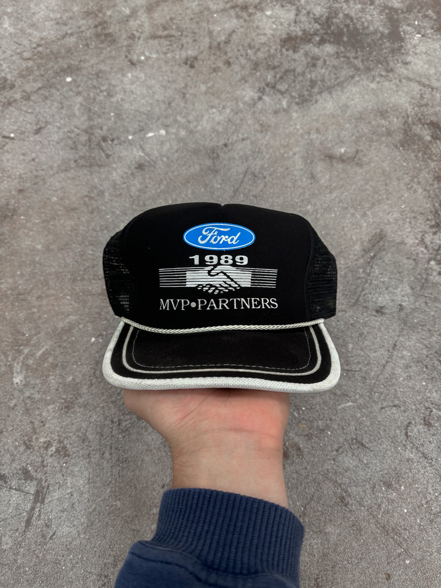 Vintage 1989 Ford Mustang Snapback Trucker Hat